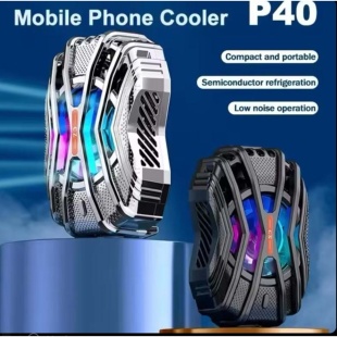 Bilişim Burada P40 Kıskaçlı Rgb Işıklı Cep Telefonu Soğutma Buzlu Fan